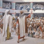 Moses & Aaron speak to the people, by James Tissot